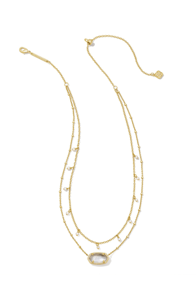 Kendra Scott Jewelry Kendra Scott Elisa Pearl Multi Strand Necklace-- Ivory Mother of Pearl Gold Ivory Mother of Pearl