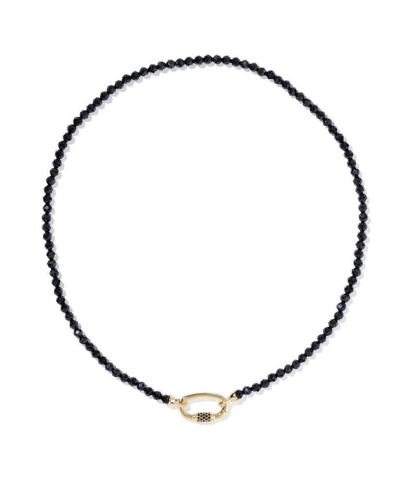 Kendra Scott Accessory Kendra Scott Emery Beaded Strand Necklace- Gold Black Agate Black
