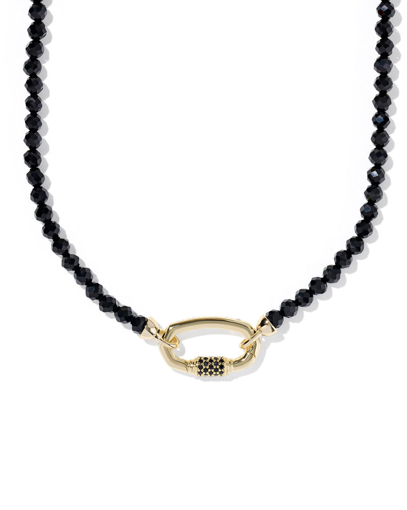 Kendra Scott Accessory Kendra Scott Emery Beaded Strand Necklace- Gold Black Agate Black