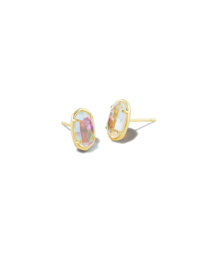 Kendra Scott Jewelry Kendra Scott Grayson Stud Earrings Gold Dichroic Glass