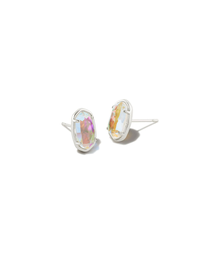 Kendra Scott Jewelry Kendra Scott Grayson Stud Earrings Rhodium Dichroic Glass