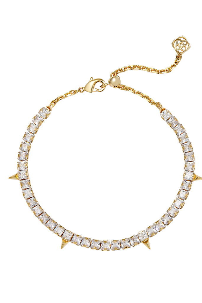Kendra Scott Jewelry Kendra Scott Jacqueline Tennis Bracelet-- Gold White Crystal