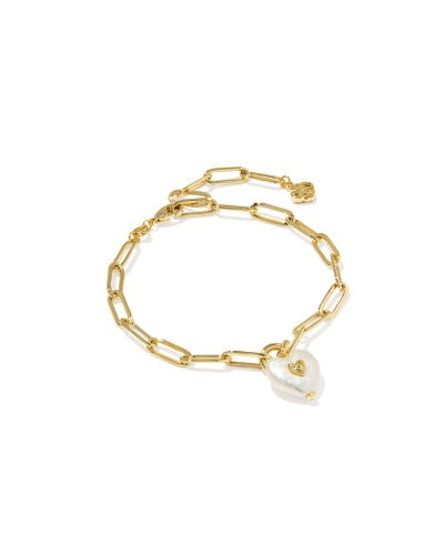 Kendra Scott Accessory Kendra Scott Sasha Heart Gold Delicate Chain Bracelet gold