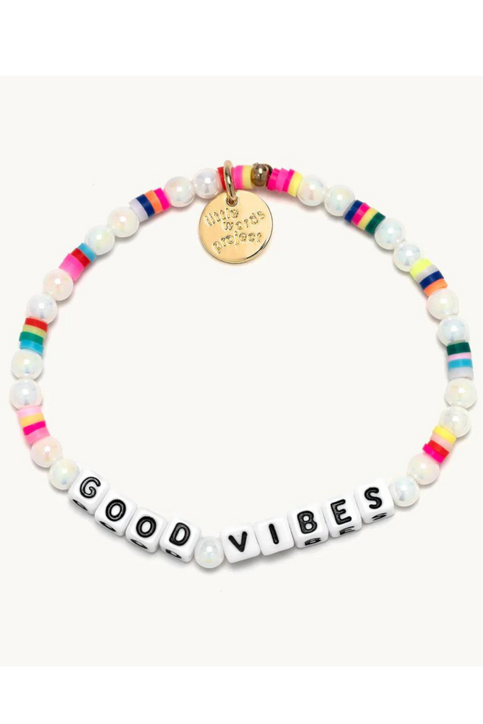 Little Words Project Jewelry Little Words Project "Good Vibes" Beaded Bracelet