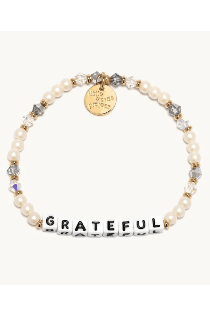 Little Words Project Jewelry Little Words Project "Grateful" Beaded Bracelet