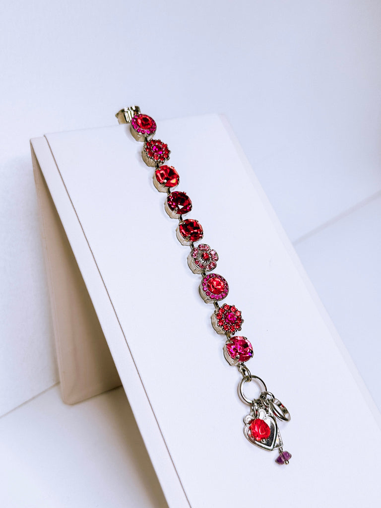 Mariana Jewelry Mariana Large Rosette Bracelet-- Roxanne Rhodium