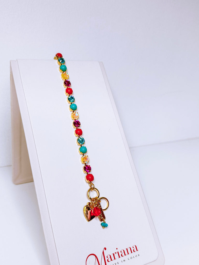 Mariana Jewelry Mariana Medium Classic Crystal Bracelet-- Pretty Woman Gold