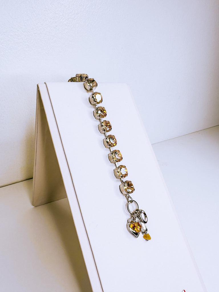 Mariana Jewelry Mariana Medium Everyday Bracelet-- Golden Shadow Rhodium
