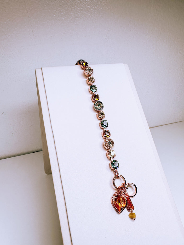 Mariana Jewelry Mariana Medium Pavé Bracelet-- Moon Drops Rose Gold