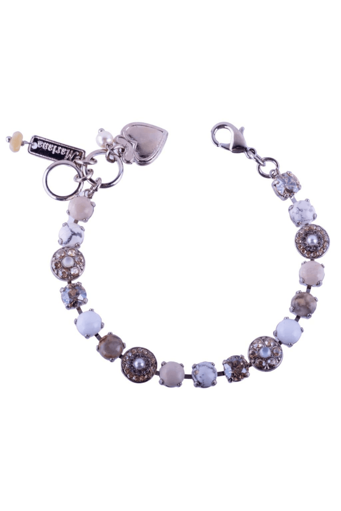 Mariana Jewelry Mariana Medium Pavé Bracelet-- Sahara Rhodium