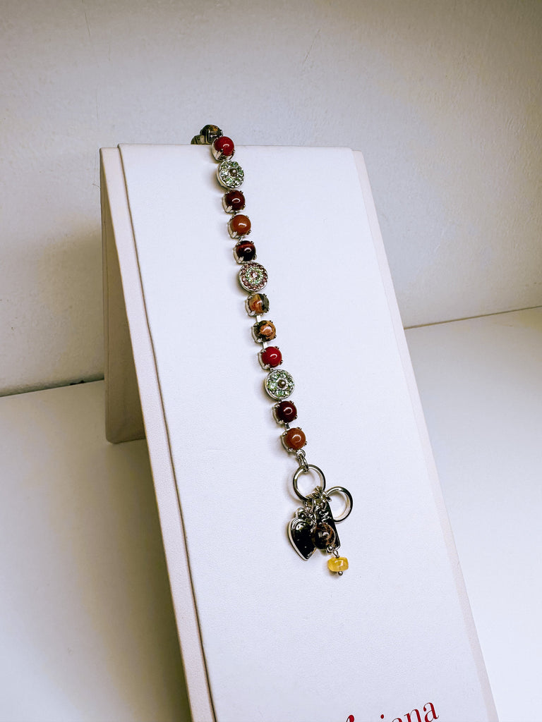 Mariana Jewelry Mariana Medium Pavé Bracelet-- Terra Rhodium