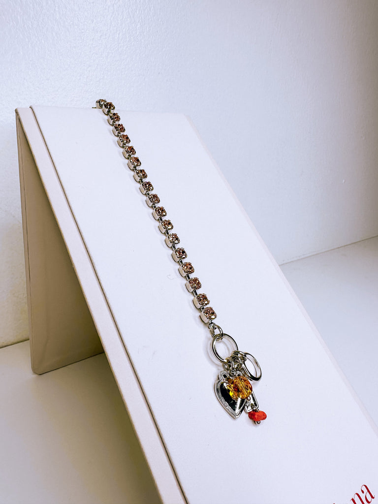 Mariana Jewelry Mariana Round Petite Bracelet-- Light Peach Rhodium