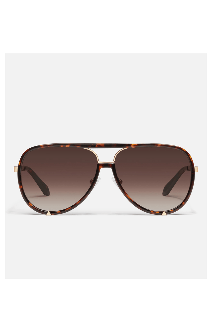 Quay Sunglasses Quay High Profile Sunglasses-Dark Tort/ Brown Lens