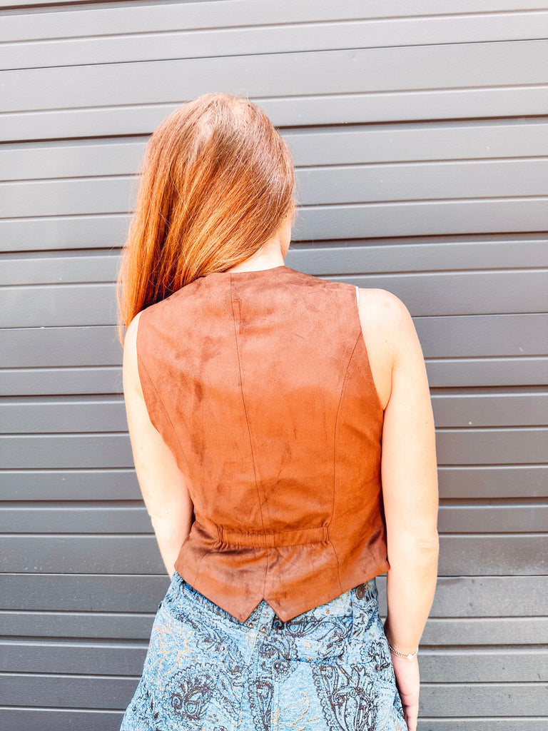 Steve Madden Vest Steve Madden Barrett Suede Vest