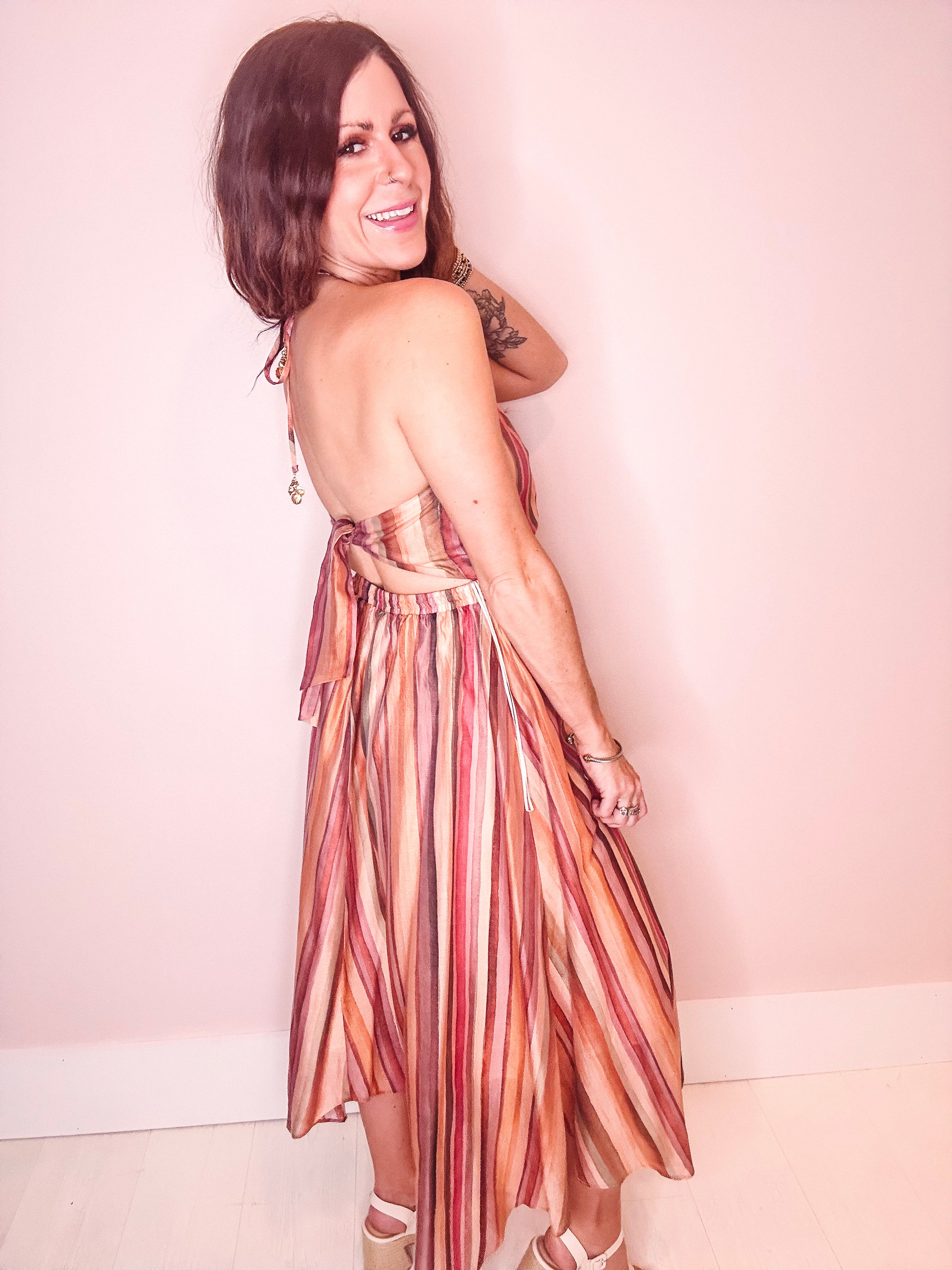 Steve Madden Dalina Dress Stripe Multi / Medium Steve Madden Dalina Dress Stripe Multi / Medium
