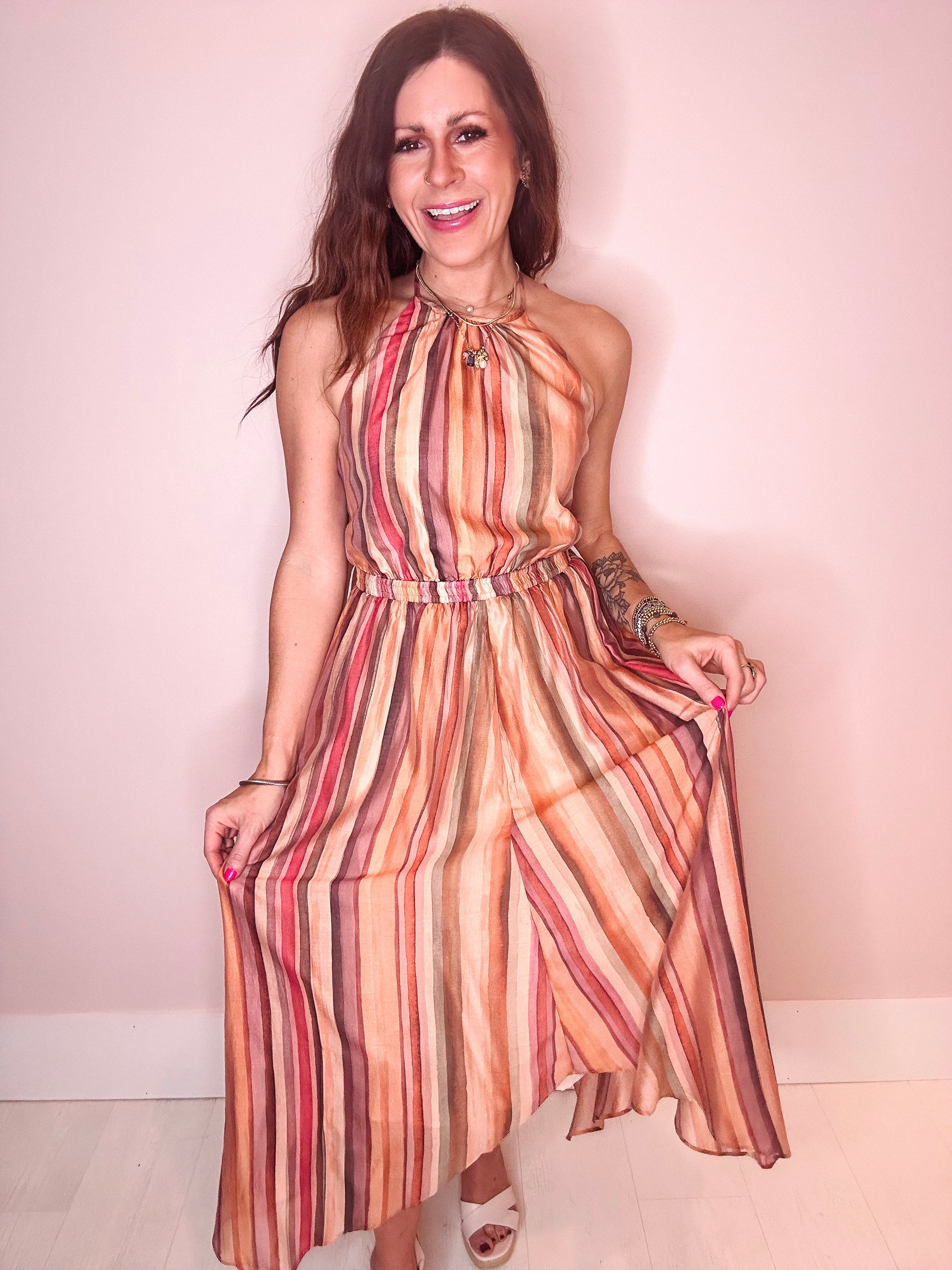 Steve Madden Dalina Dress Stripe Multi / Medium Steve Madden Dalina Dress Stripe Multi / Medium
