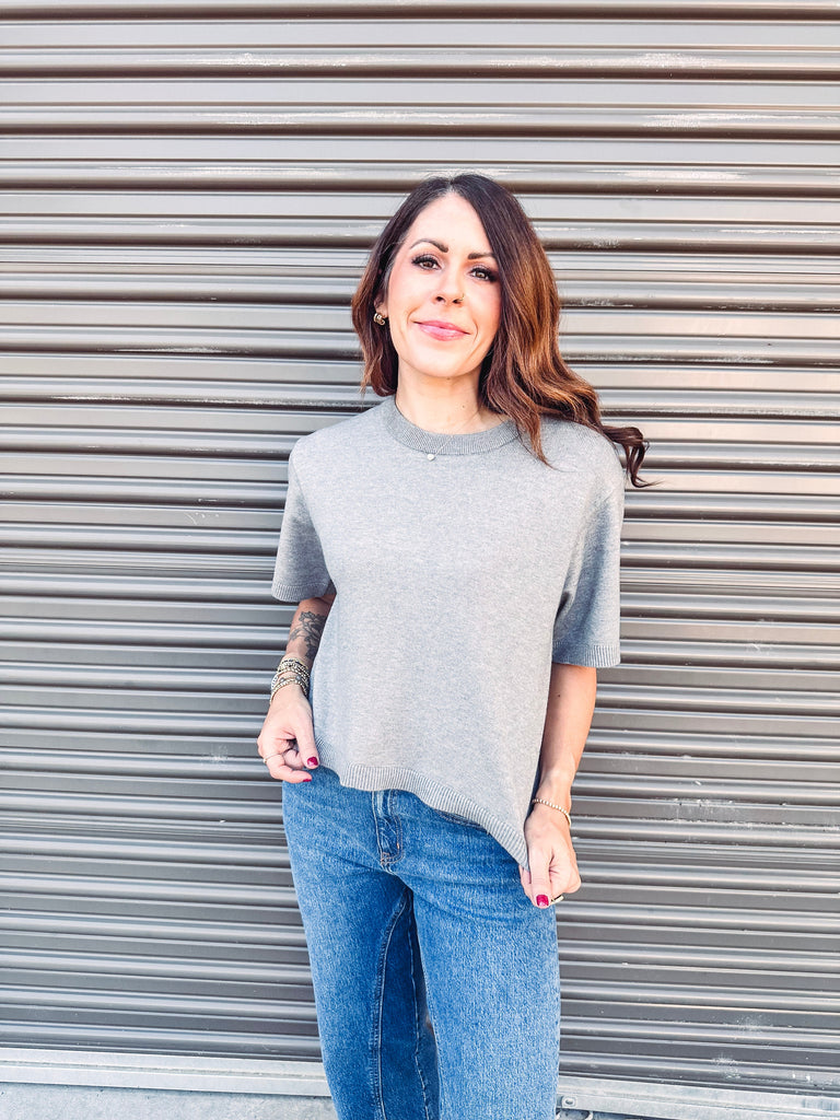 Steve Madden Sweater Steve Madden Kori Sweater-Grey Heath