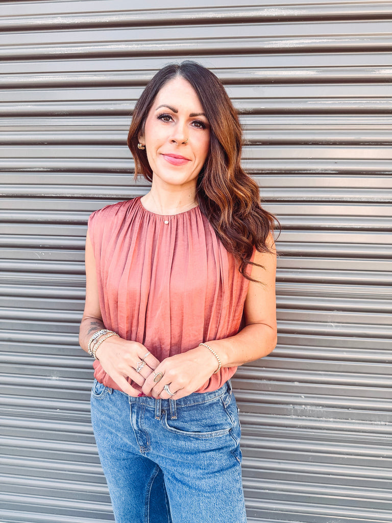 Steve Madden Tops Steve Madden Milana Top - Copper