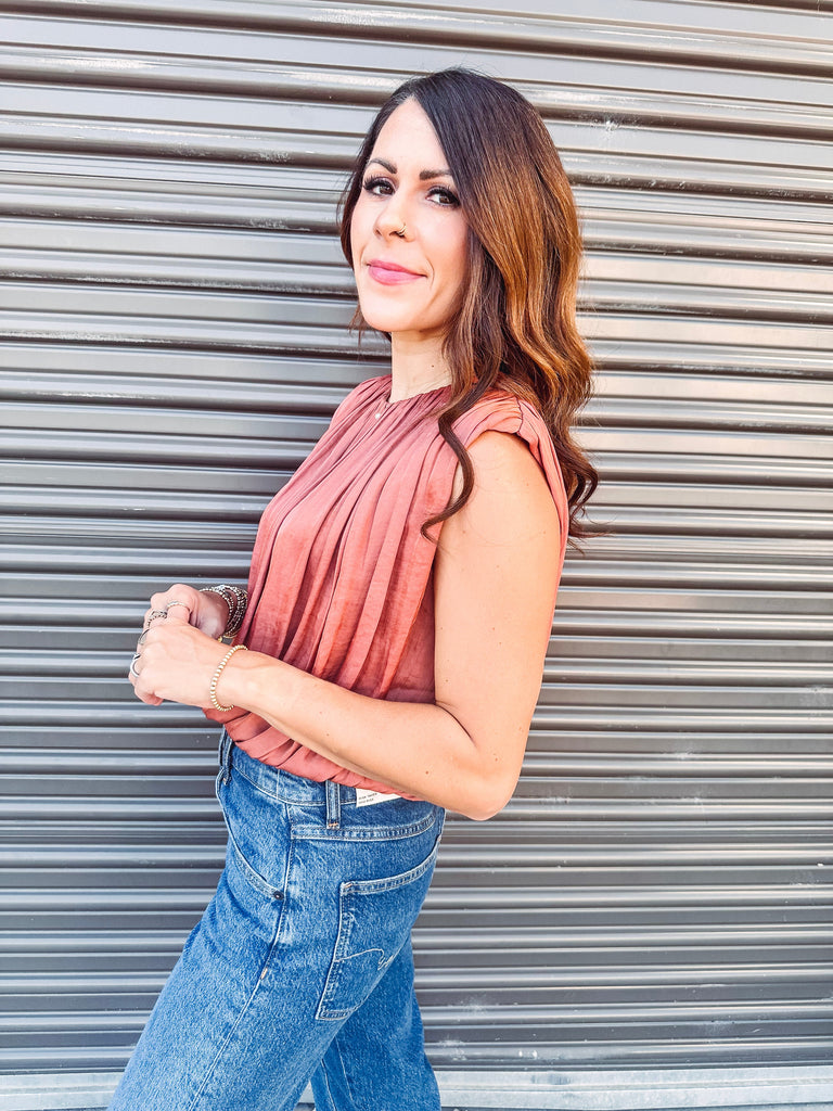 Steve Madden Tops Steve Madden Milana Top - Copper