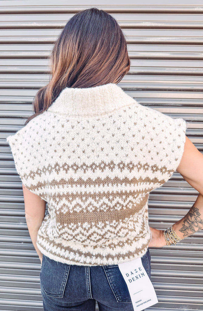 Steve Madden Vest Steve Madden Paulie V-Neck Short Sleeve Sweater Vest