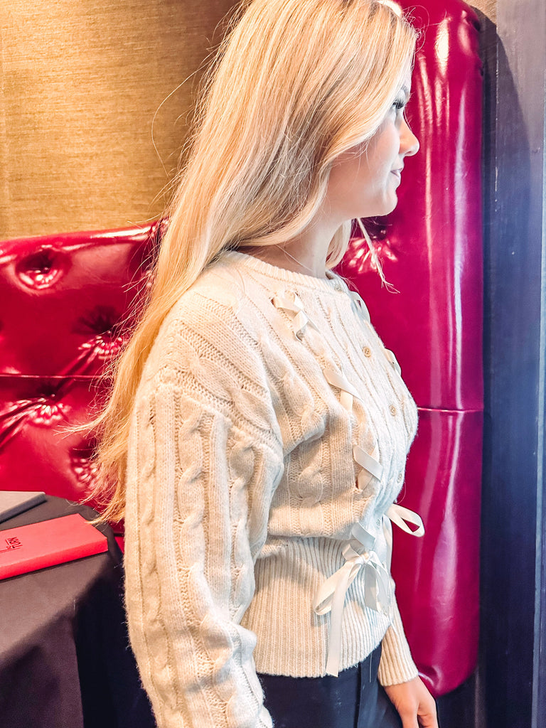 Steve Madden Cardigan Steve Madden Saidee Cardigan--Cream