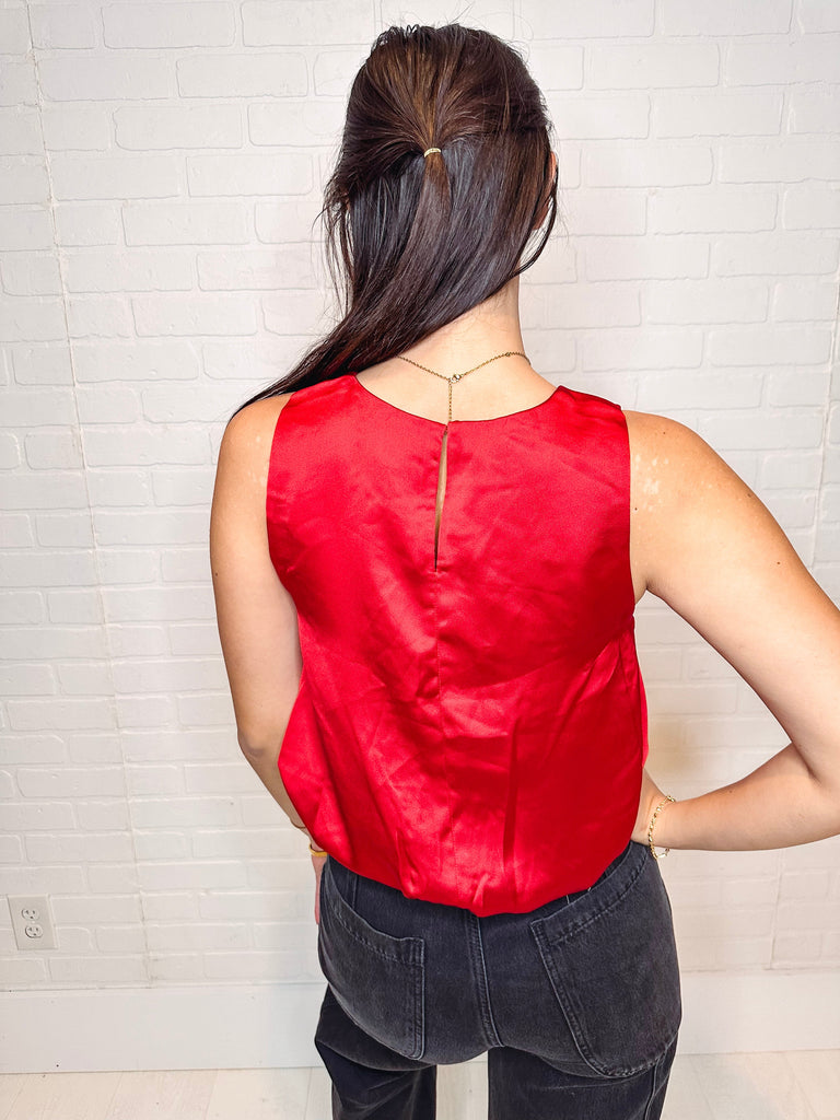 Steve Madden Tank Steve Madden Yazmin Satin Top