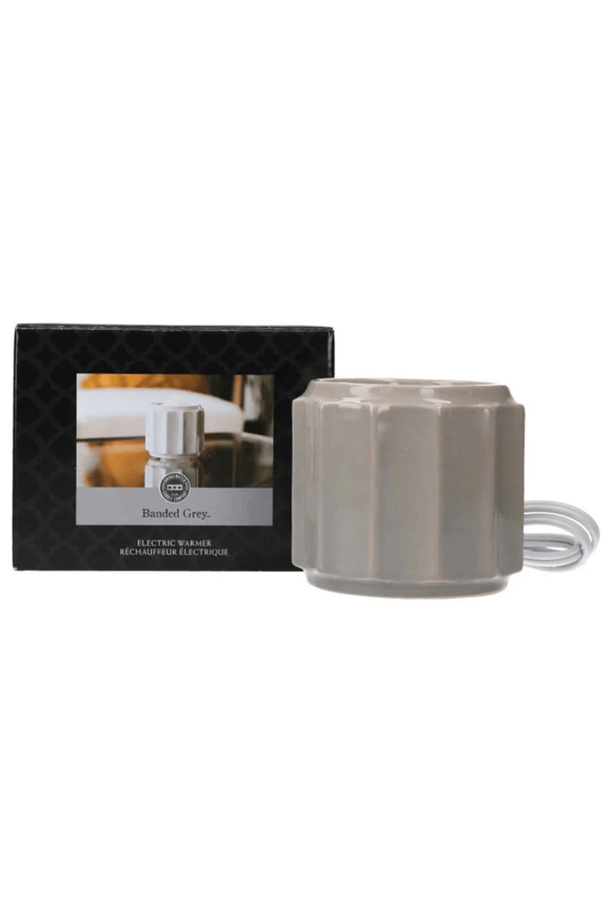 Sweet Grace Candle Grey Banded Electric Wax Warmer