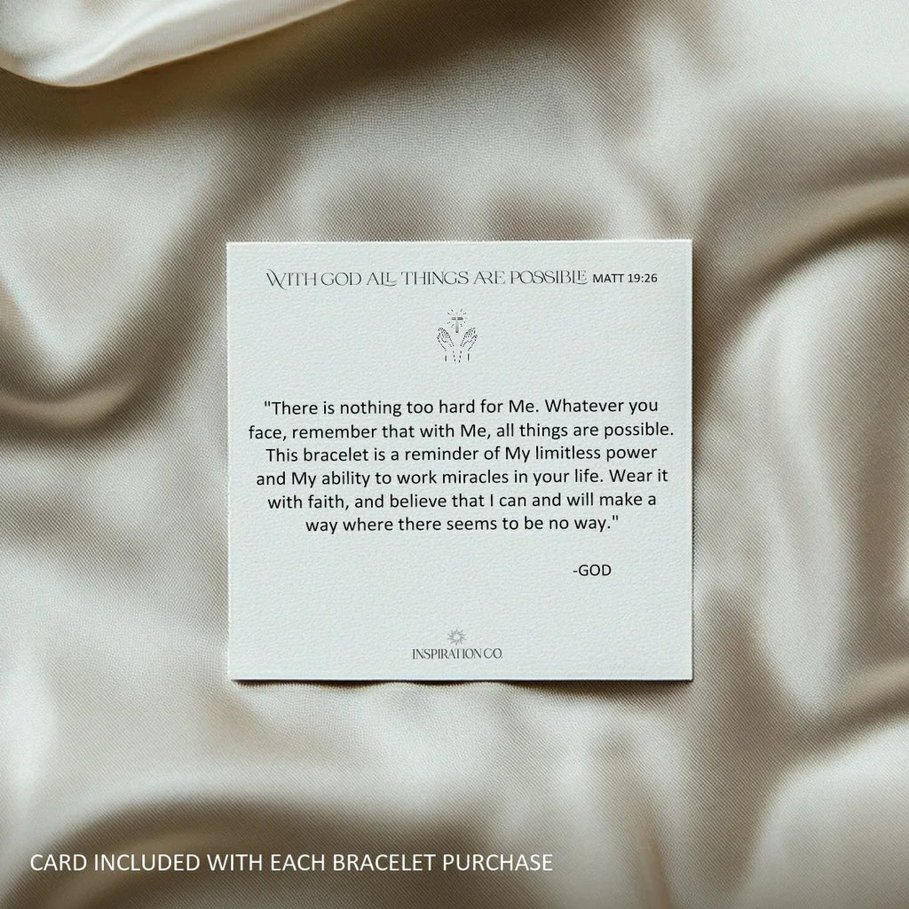 The Inspiration Co Jewelry The Inspiration Co-- With God All Things Are Possible Matt 19:26