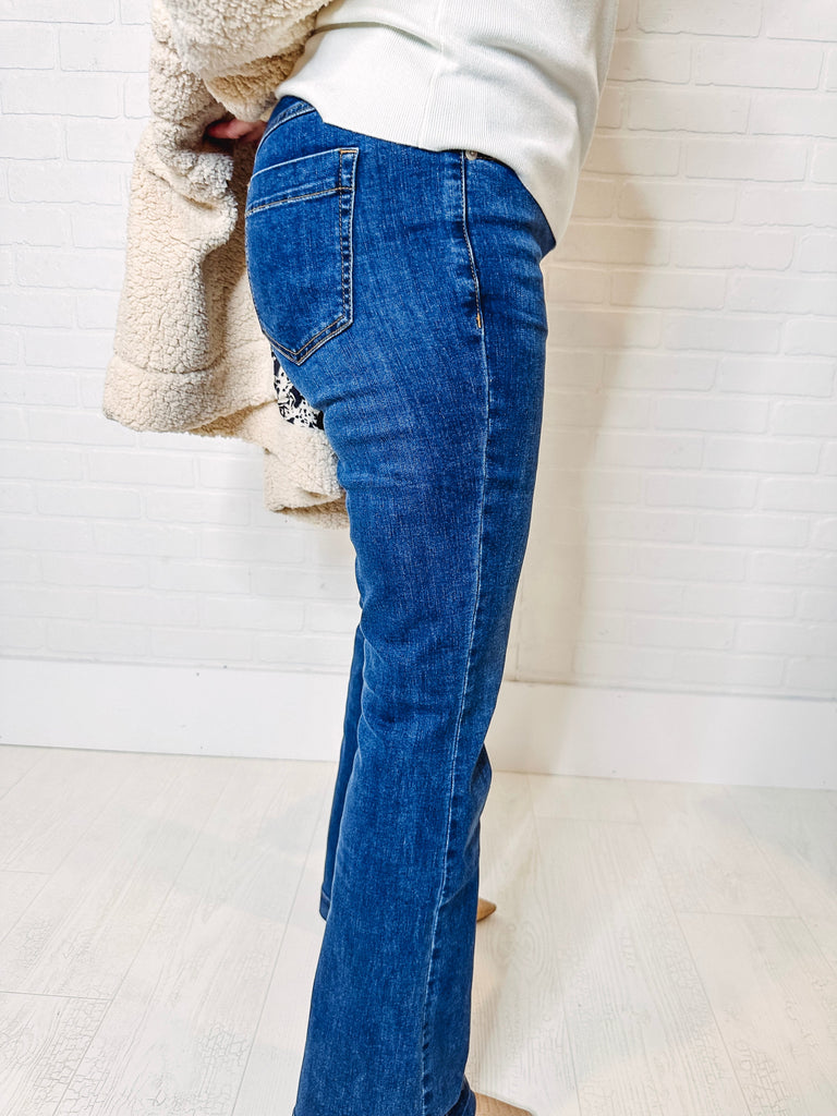 Tribal Denim Tribal Audrey Pull-On Flare Jeans