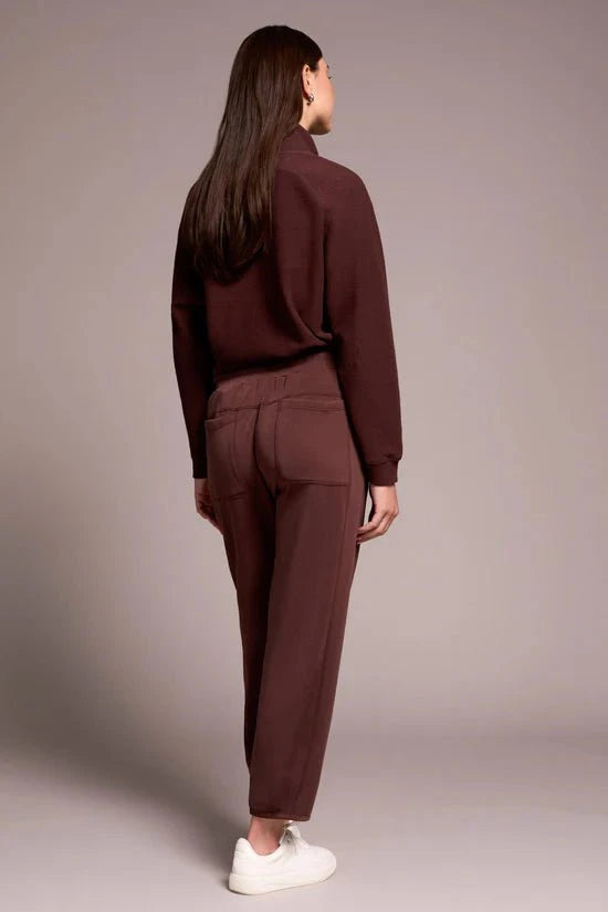 Tribal Pants Tribal Butter Soft Sand Wash High Waisted Joggers--Cocoa