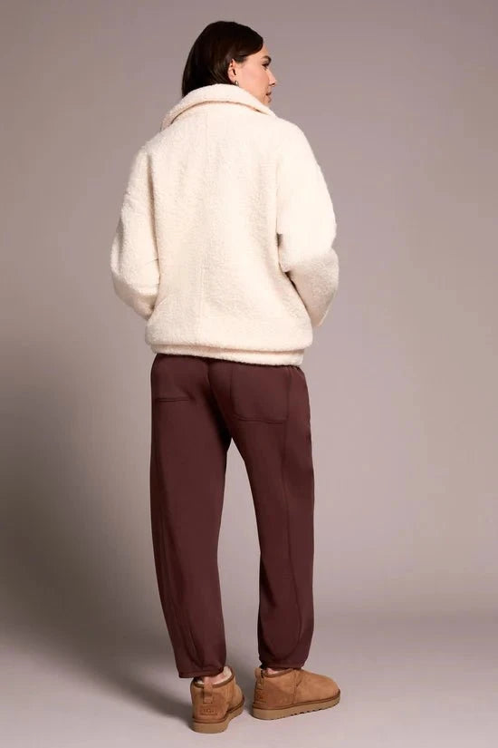 Tribal Jacket Tribal Soft Boucle Bomber Jacket With Hidden Snaps