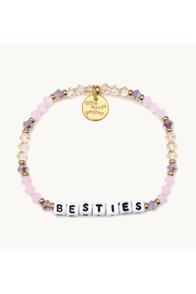 Eccentrics Boutique Jewelry Little Words Project "Besties" Beaded Bracelet