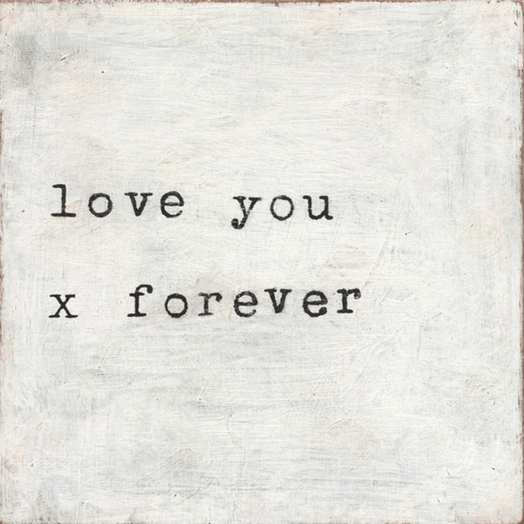 Eccentrics Boutique Gifts Love You X Forever 12X12 Handmade Art