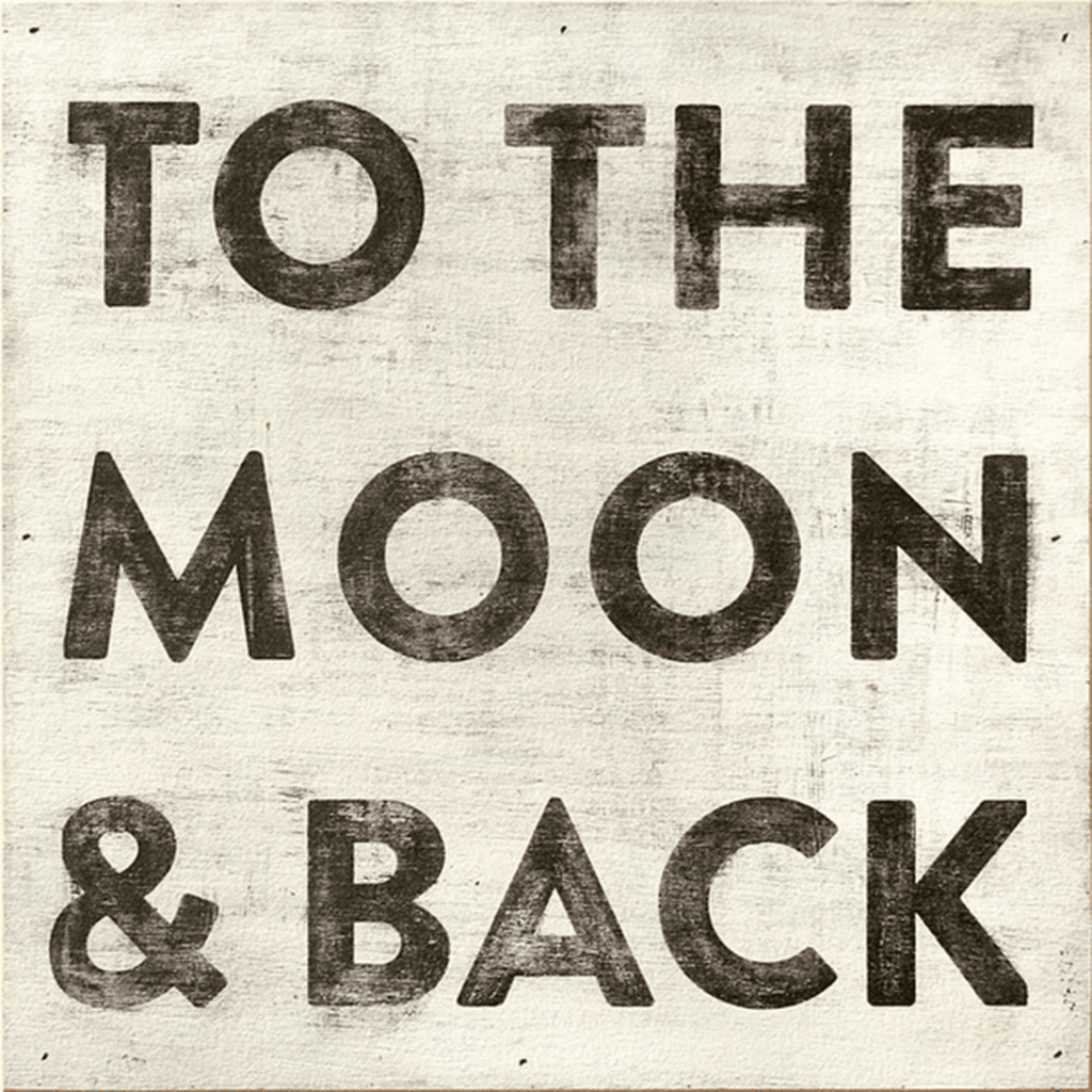 Eccentrics Boutique Gifts To The Moon & Back 12X12 Handmade Art
