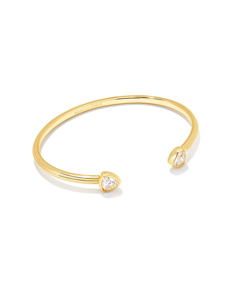 Kendra Scott Jewelry Kendra Scott Arden Cuff Bracelet Gold White Crystal