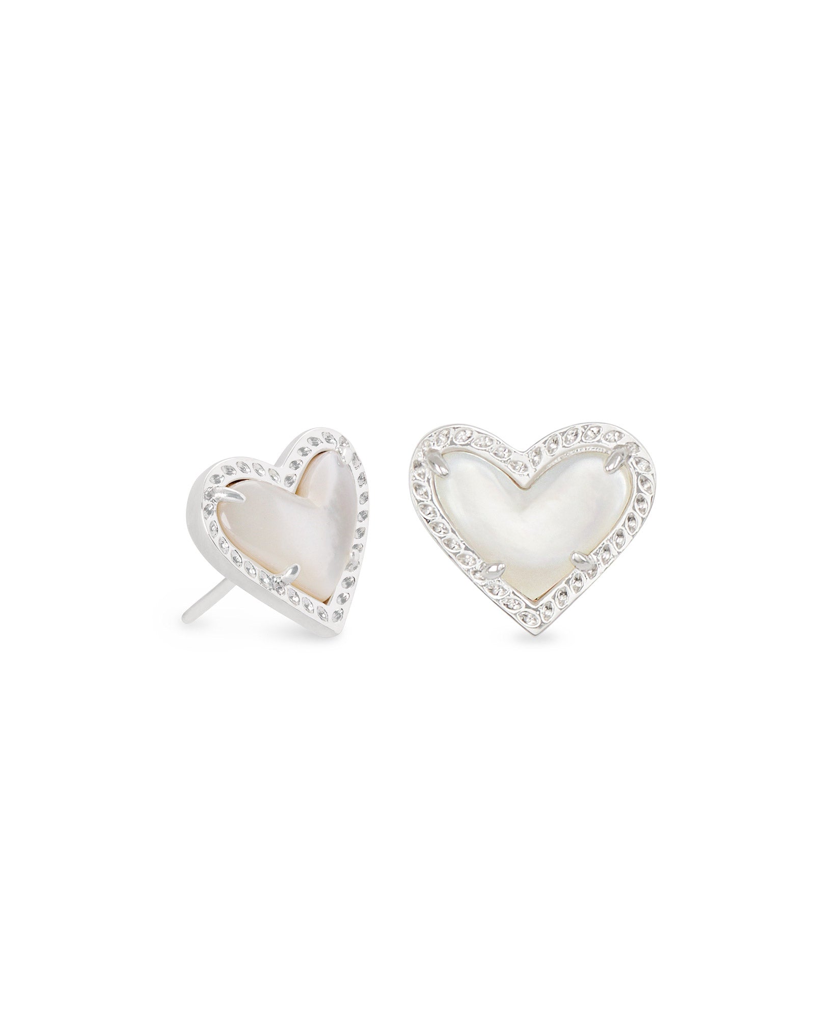 Kendra Scott Ari Heart Crystal Stud Earrings