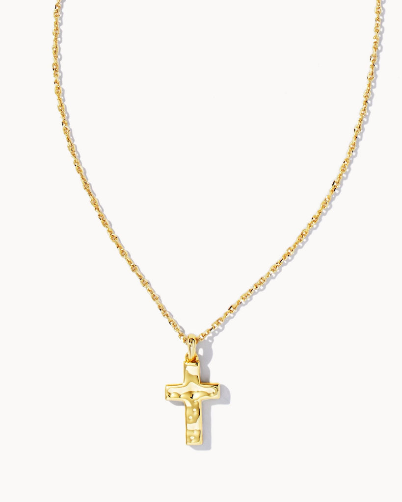 Kendra Scott Jewelry Kendra Scott Cross Pendant Necklace Gold Metal