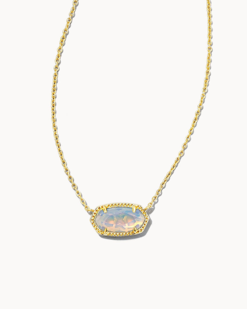 Kendra Scott Jewelry Kendra Scott Elisa Pendant Necklace Gold Iridescent Opalite