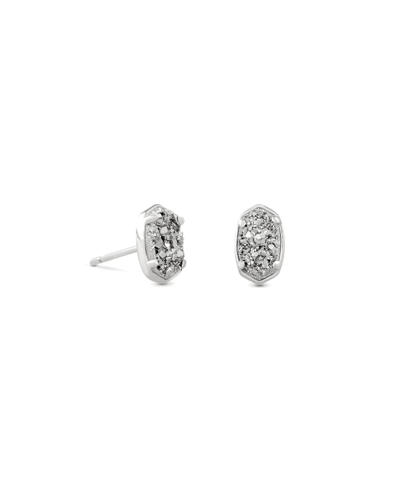 Kendra Scott Jewelry Kendra Scott Emilie Stud Earrings Rhodium Platinum Drusy