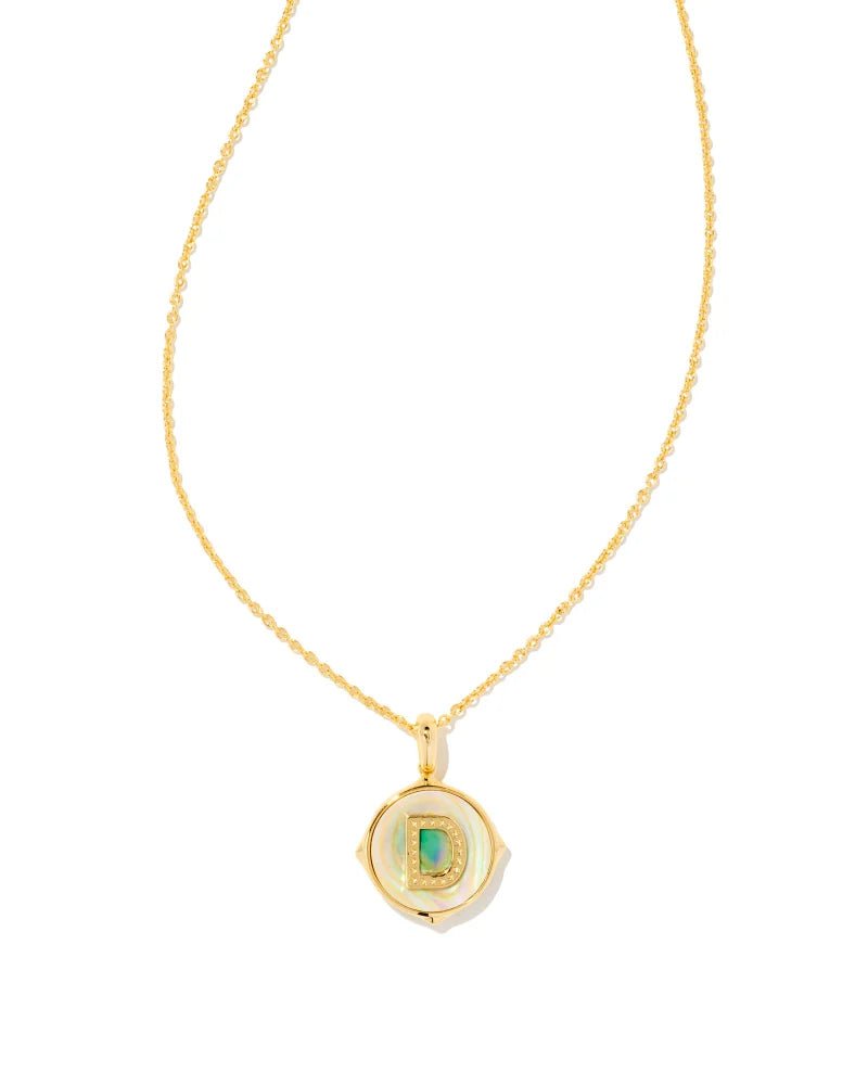 Kendra Scott Jewelry Kendra Scott Letter Disk Reversible Pendant Necklace Gold / D