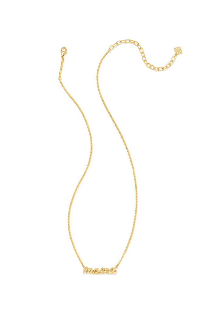 Kendra Scott Jewelry Kendra Scott Mama Script Pendant Necklace-- Gold Gold