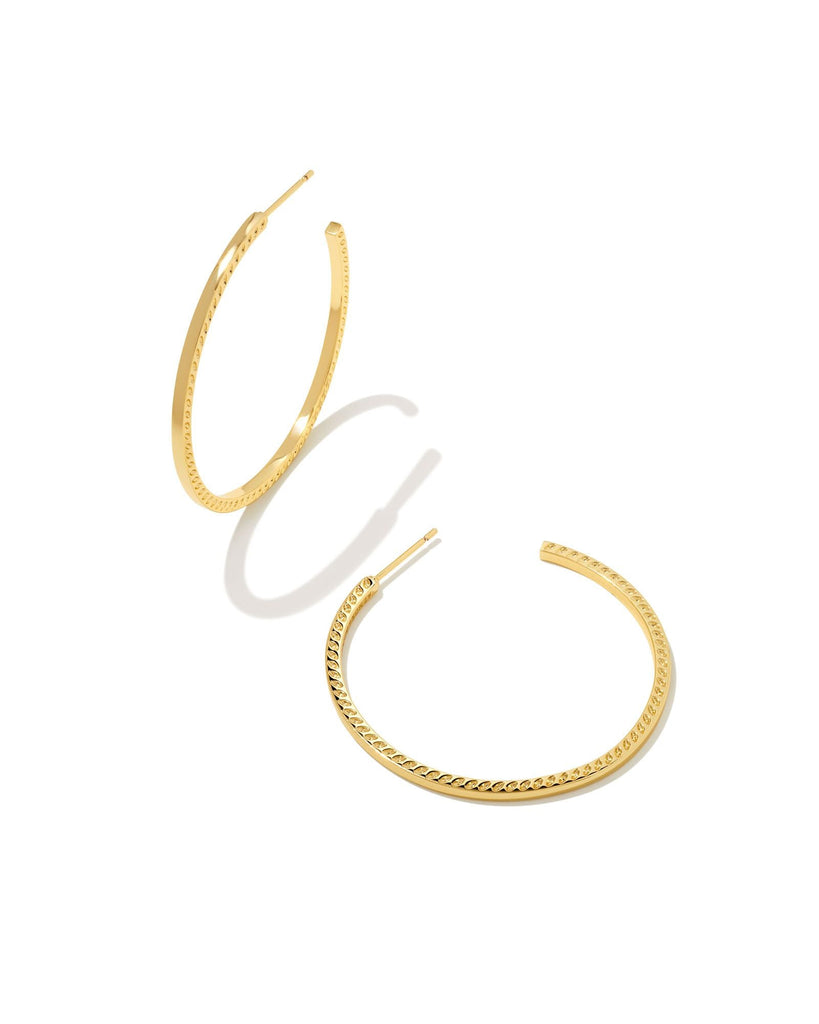 Kendra Scott Jewelry Kendra Scott Sylvie Hoop Earrings Gold Metal