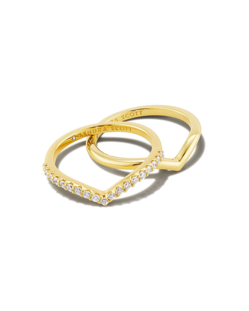 Kendra Scott Jewelry Kendra Scott Wishbone Crystal Ring Set