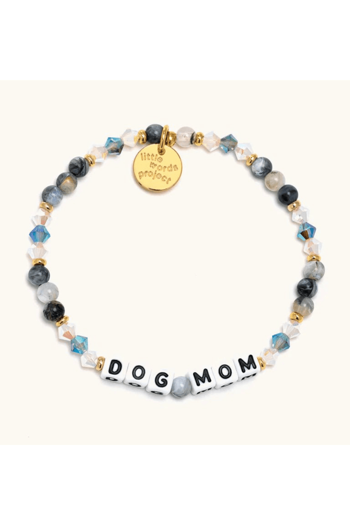 Little Words Project Jewelry Little Words Project "Dog Mom" Beaded Bracelet Woof