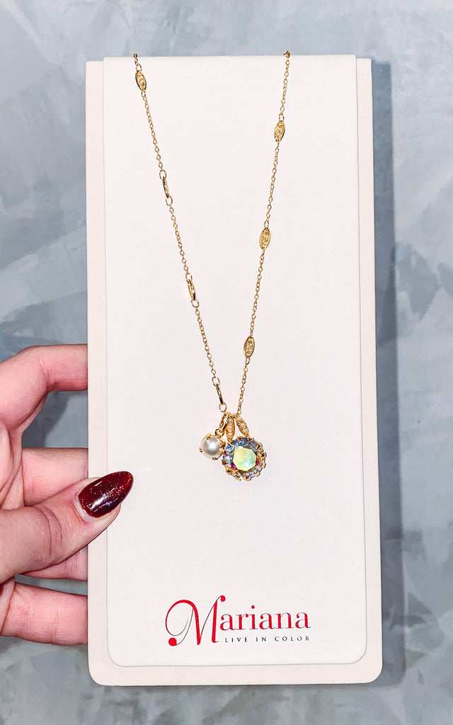 Mariana Jewelry Mariana Extra Luxurious Double Stone Pendant-- Northern Shore Northern Shore/Yellow Gold