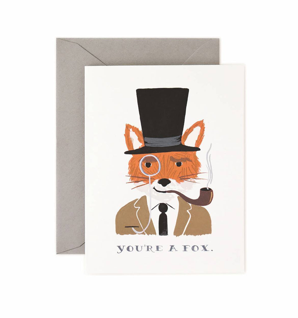 Rifle Paper Co Greeting Card You're a Fox Greeting Card Ivory