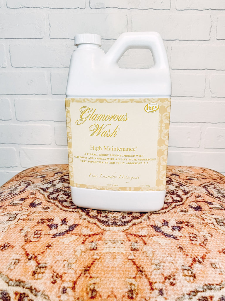 Tyler Candle Company Bath and Body Glamorous Wash Fine Laundry Detergent-- Full Size High Maintenance / 1.89 Liters